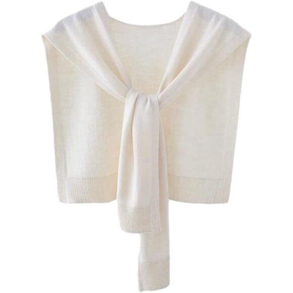 Women's Polyester Striped Shawl Wraps Scarf Cardigan Cape Casual Top - Picture 1 of 9